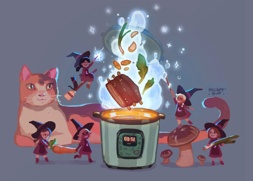 Good boi Lank and his witchies crew making the best instapot ribs ever :) I got an instapot and can’
