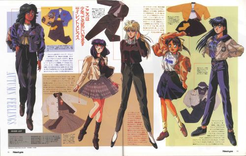 oldtypenewtype: Autumn Feelings Very creative article featuring anime characters rocking some of the