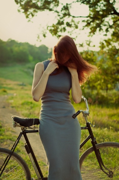 delightfulcycles: long wool dress (via 500px by Natasha Daisy)