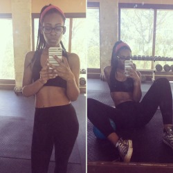 angie-baby:  I actually managed to do a real half hour work out. :)