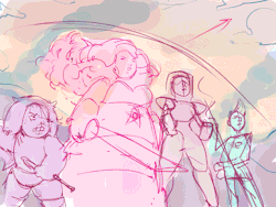 asieybarbie:  here’s a small progress gif of “Gem War”…! 