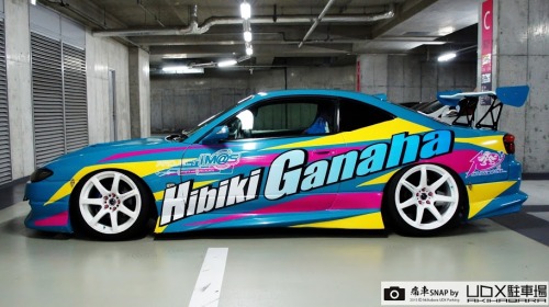 Nissan Silvia S15秋葉原UDX駐車場[痛車SNAP]NO:2170 しださん[福岡県]アイドルマスターTHE IDOLM@STER 我那覇響仕様 #NISSAN シルビア