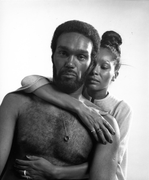 petersonreviews:Duane Jones and Marlene Clark in a promotional photograph for Ganja &amp; Hess, 1973