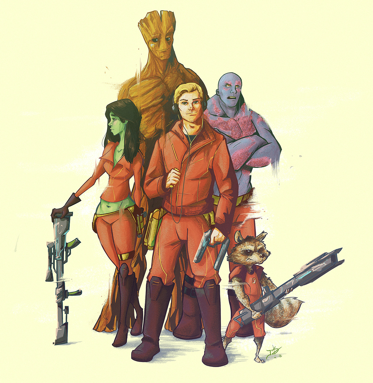 pixalry:  Guardians of the Galaxy - Created by Jos Gonzalez