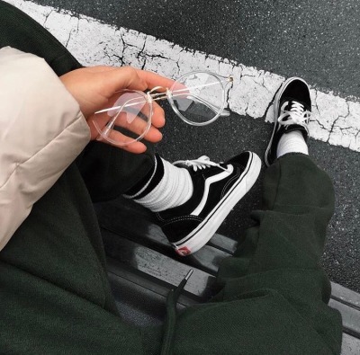 sk8 hi with joggers