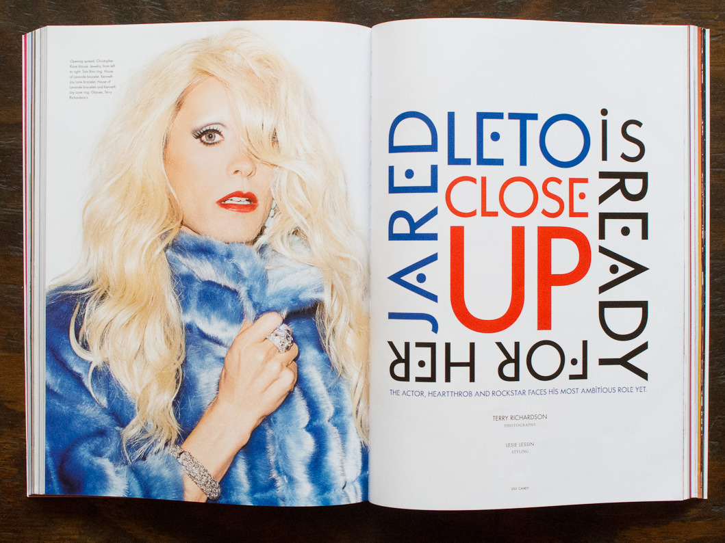 terrysdiary:  Jared Leto  shot by Me for Candy… out now! 