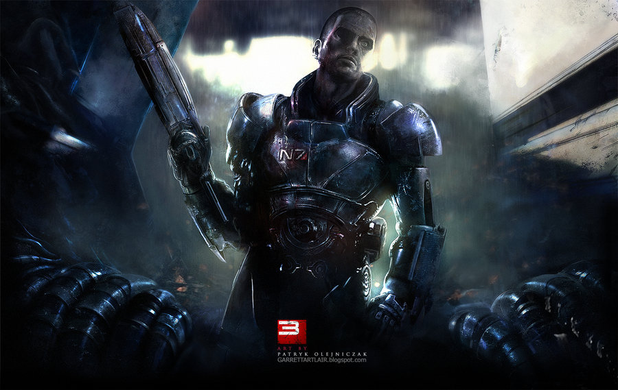 nerdsandgamersftw:  Mass Effect Fan Art By Patryk Olejniczak