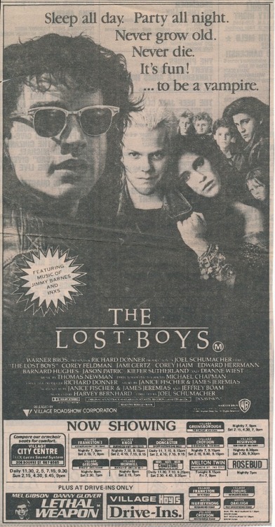 coupdetorchon:October Shock & Schlock Day 21 - The Lost Boys (1987)