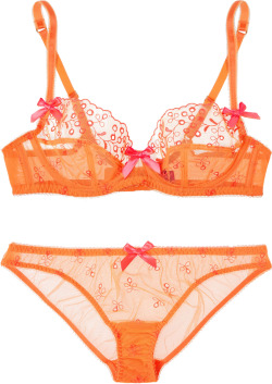 transparent-lingerie:L’Agent by Agent Provocateur Tabita set (bra and panties)