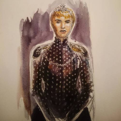[GOT Spoilers] Seems Like She Came To Bless My Eyes With Her Outfits.... #quicksketch #watercolor #got6