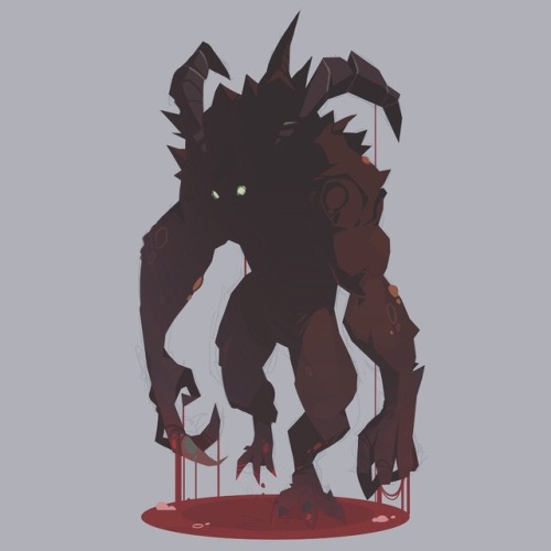 Quick take on a Deathclaw from the Fallout series.