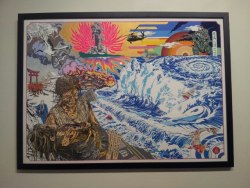 One of the beautiful paintings of Japan Tsunami By: