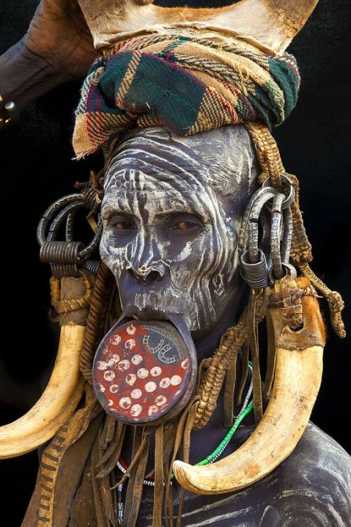 Women of the Mursi Tribe, Omo River Valley, Ethiopia