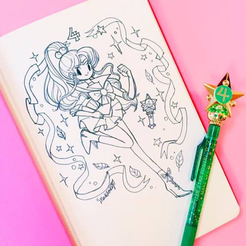 Day 13: Sailor Jupiter aka Mako chan. My fave sailor scout @inktober #jakeparker