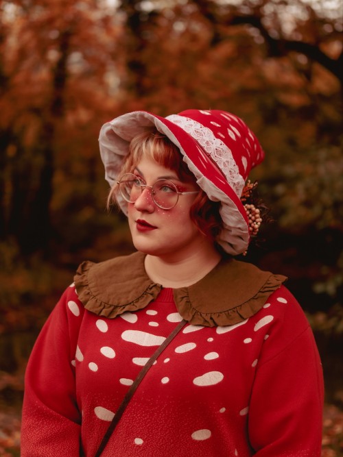 Some Impeccable Mushroom Fairy Vibes From Yokonika This Morning Featuring My Amanita Sweater!