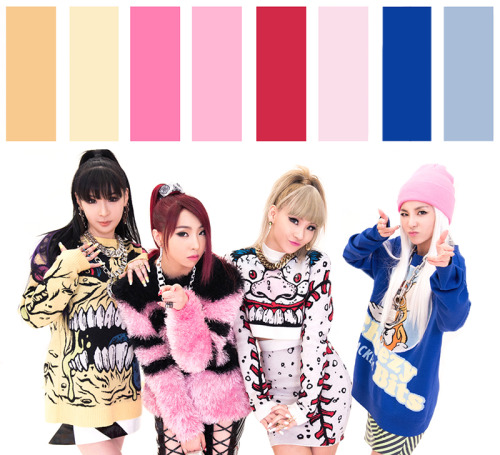 leehiu:
“ 2NE1 ‘Gotta Be You’ Color Palette
”