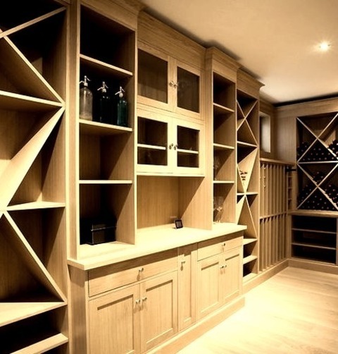 Large - Wine CellarLarge Trendy Wine Cellar Photo