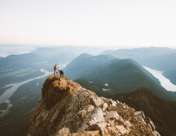 santiagodehoyos:  When your friends get so close to the ledge that it makes you uncomfortable. Mt. Cheam, British Columbia. By santiagodehoyos on Instagram 