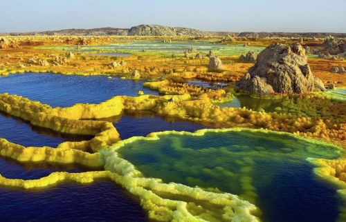 nubbsgalore: the alien like landscape of the ethiopian dallol hydrothermal field - a vast area of up