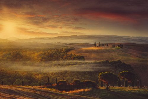 Tuscan Sunrise by Alex Hill