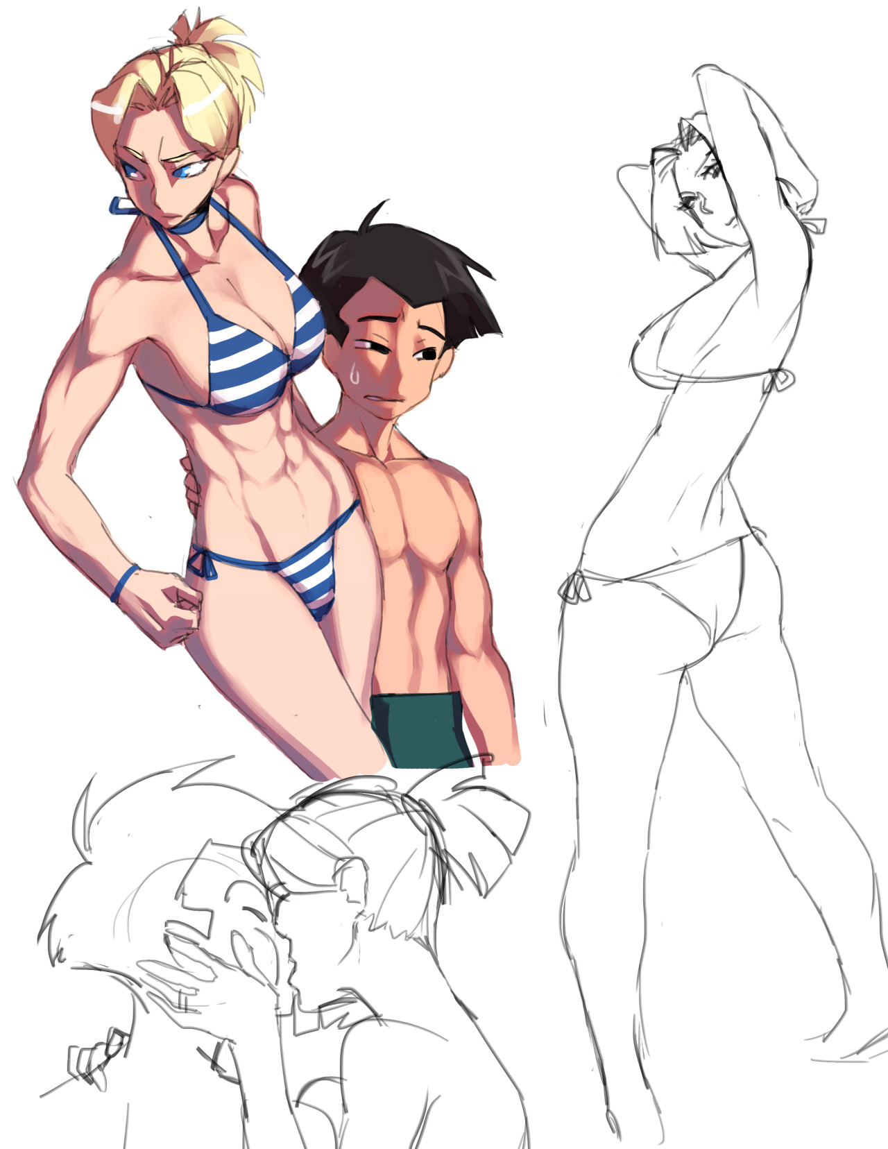 jiji-sam:  boruto sweet talking sarada and ma babies krillin and 18 