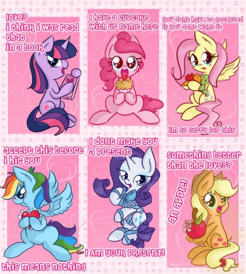 elrincondelpony:Hearts and Hooves Day Card by AngGrc  Eeee~! <3