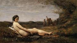 artist-corot:  Repose, 1860, Camille CorotMedium: