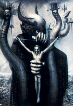 sharkchunks:  H.R. Giger’s Satan 1&amp;2