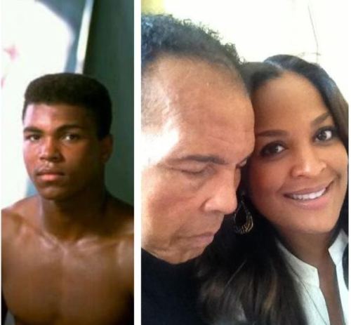 17mul:  cultureunseen:  Laila Ali and Muhammad Ali   She’s actually very pretty