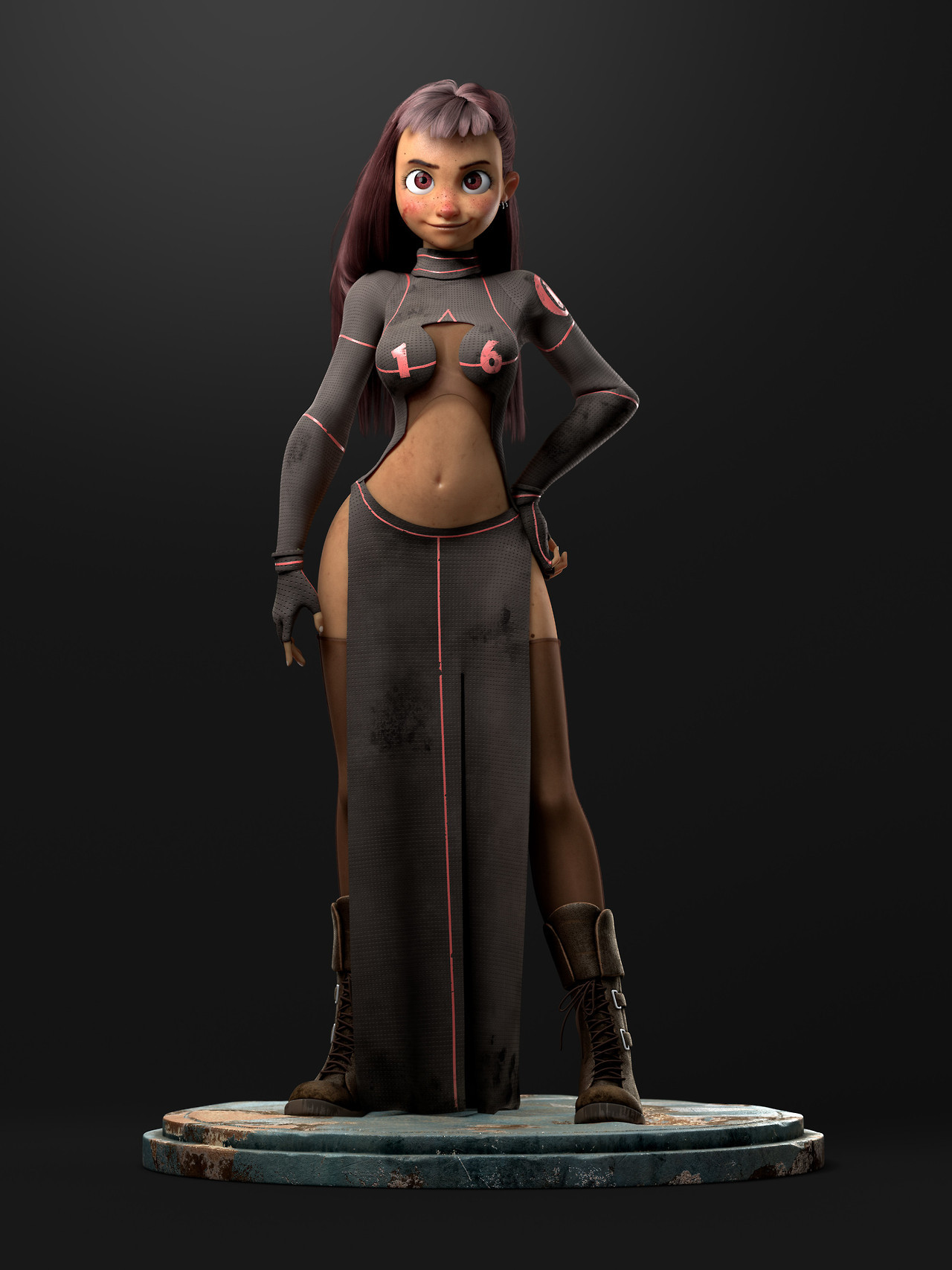 grimphantom2:  pinuparena:  Concept art by   Chabe Escalante   3d by   Eiti Sato