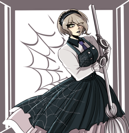 ministarfruit: more recognition for goth maid please she works so hard
