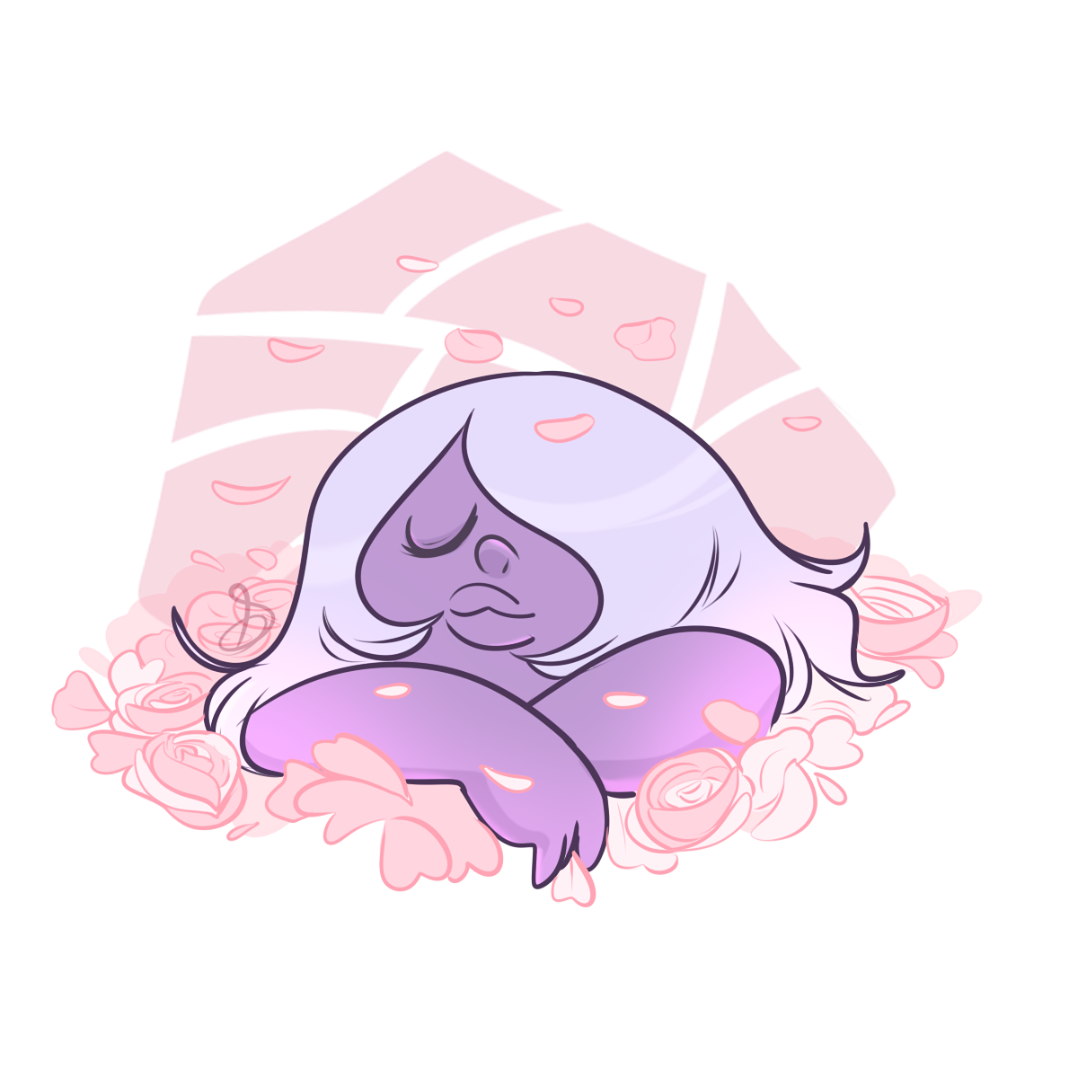 elixiroverdose:  my rose garden! finally got around to making Gem stickers huehue