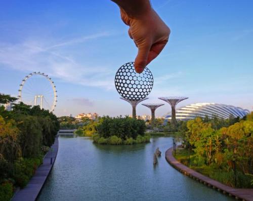 archiemcphee:  Meanwhile London-based artist Rich McCor, aka paperboyo (previously featured here), continues to travel the world using simple paper cutouts to cleverly transform famous landmarks and other buildings into awesome new attractions. Suddenly
