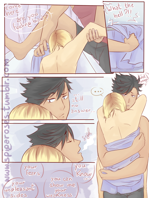 spigaroses:  KuroKen AU where Kenma suffers from much severe social anxietyfrom the same AU: (1) (2) (3) 