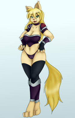 neronovasart: Commission for flafty - Leona Once again another one of :flafty’s cuties.  This time it is Leona.  cutie