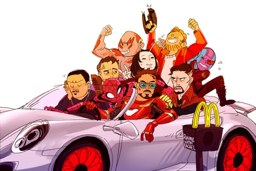 rhymewithrachel:  tony: and uhh one mcnugget happy meal for the babyspiderman: I’M NOT THE BABY