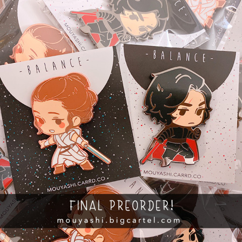 hello, hello!*palps voice* THIS IS THE FINAL ORDER!!last chance to preorder a set of these pins befo