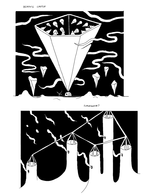 Together Again Death’s Castle concept art by Michael DeForge