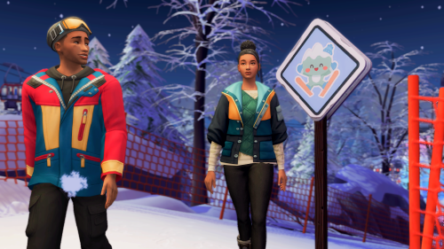 Two adventurous sims on a sled? recipe for injury.