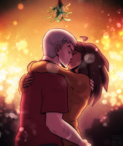 Some Nanu x Siane smooches under the mistletoe.Happy holidays everyone, I hope you all stay safe and