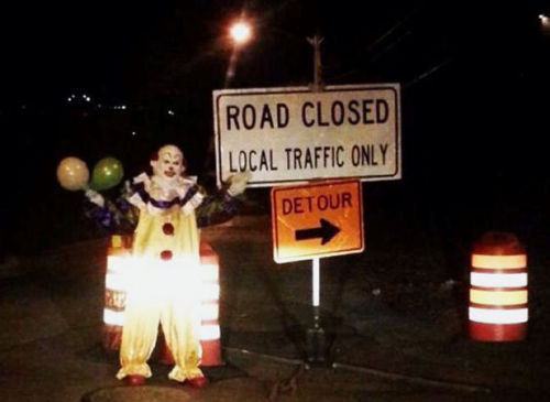 huffingtonpost:  Creepy clown is creeping adult photos