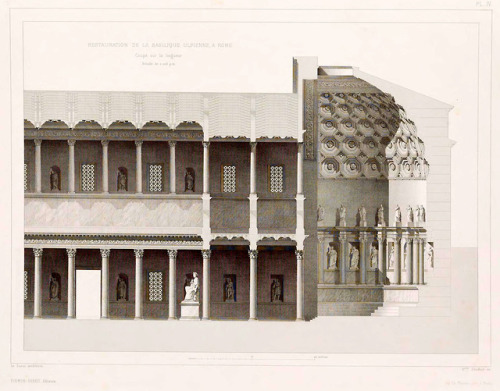 archimaps: Hypothetical reconstruction of the Basilica Ulpia, Rome