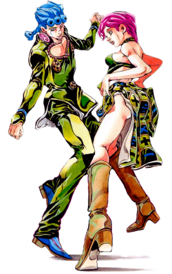 lil-jojo-lolita:  Transparent Giorno &amp; Trish 