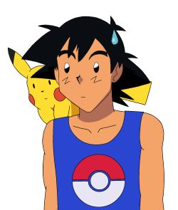 Mezasepkmnmaster:  Just Ash And Pikachu. Caught Off-Guard By… Something. Use Your