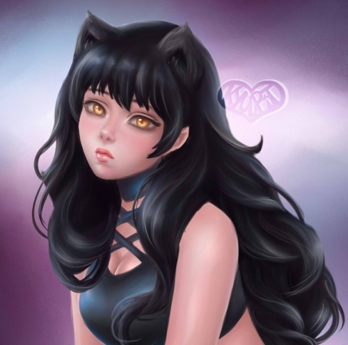 kyuupit:A drawing of Blake from RWBY. I think she’s a really great character and I absolutely love h