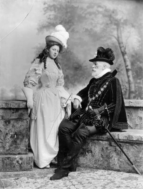 William Montagu Hay, 10th Marquess of Tweeddale and his daughter Lady Susan Elizabeth Clementine Hay