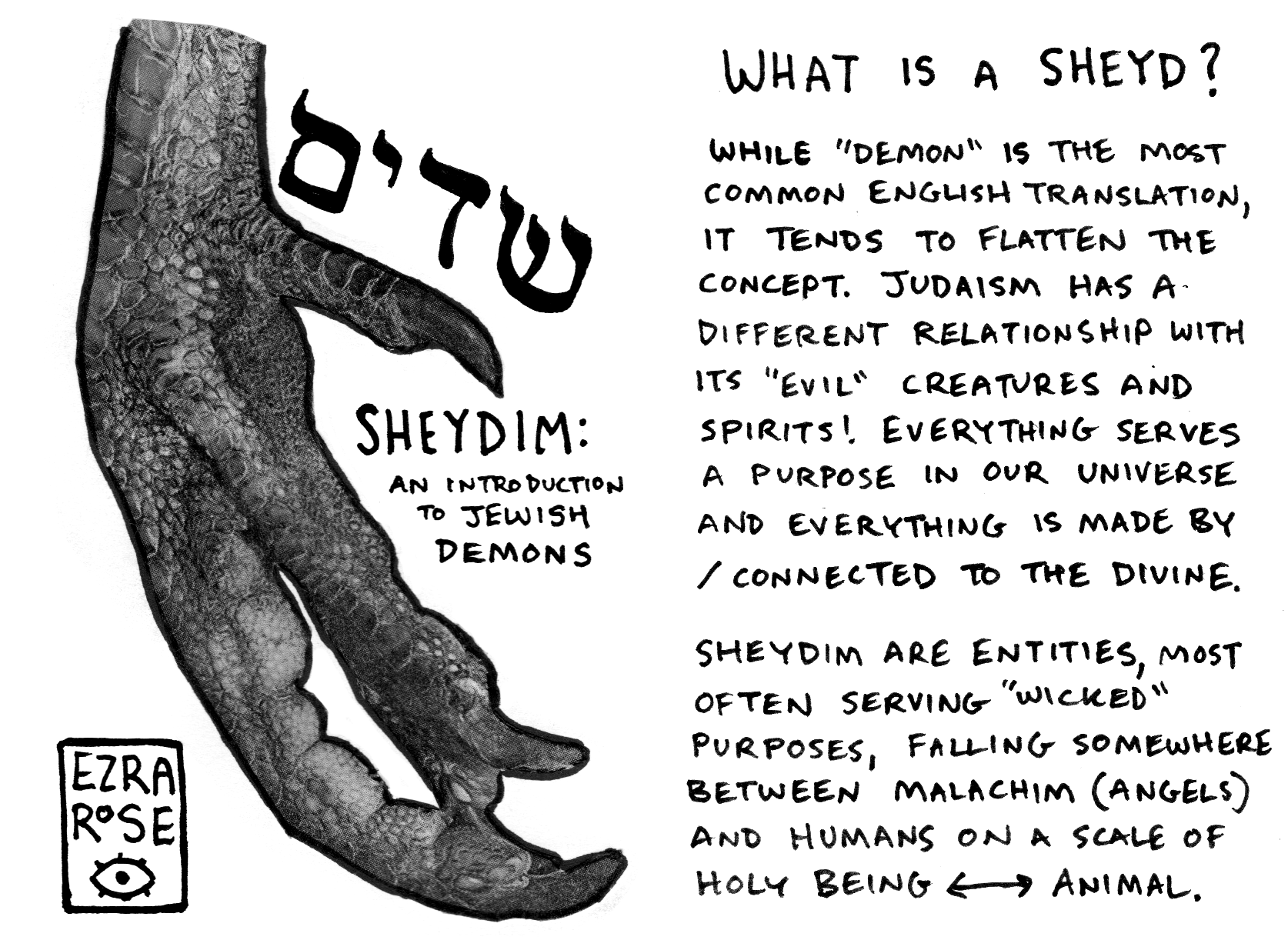 fanzines:Some mini zines on Jewish folklore (includes zines on golems, dybbuk, malachim