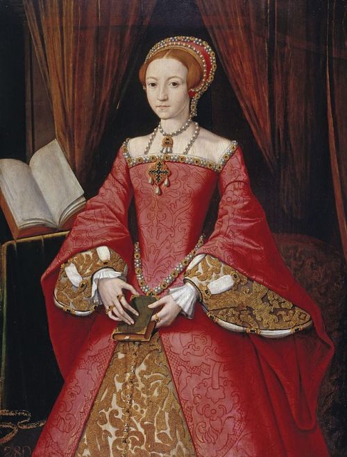 onarangel: A rare portrait of Elizabeth I prior to her accession, attributed to William Scrots. It 