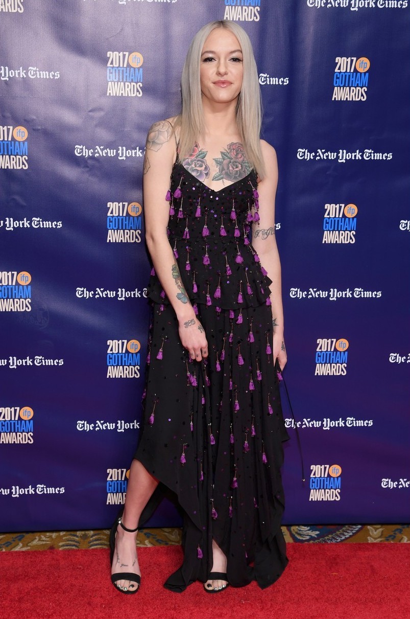 sophiebstyle:  Bria Vinaite in a Prabal Gurung Spring 2017 dress at the Gotham Independent