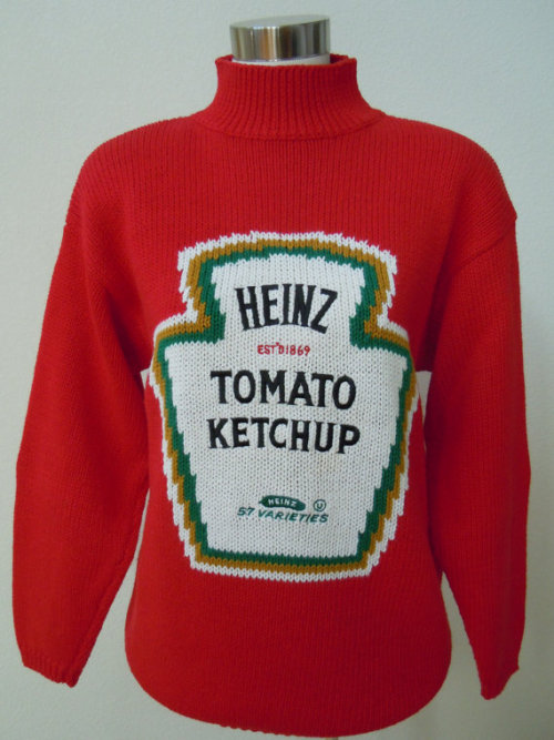 etsyifyourenasty: Ketchup Sweater